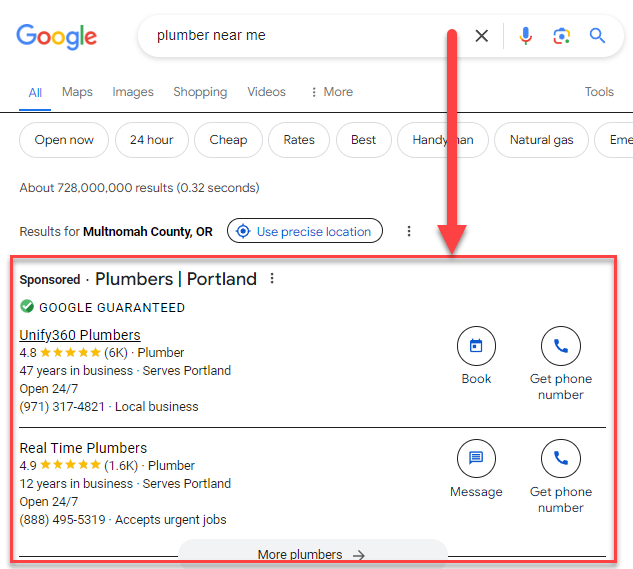 Google Guaranteed Section Image
