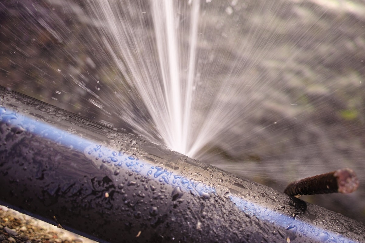 burst pipe