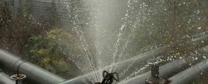 burst pipe